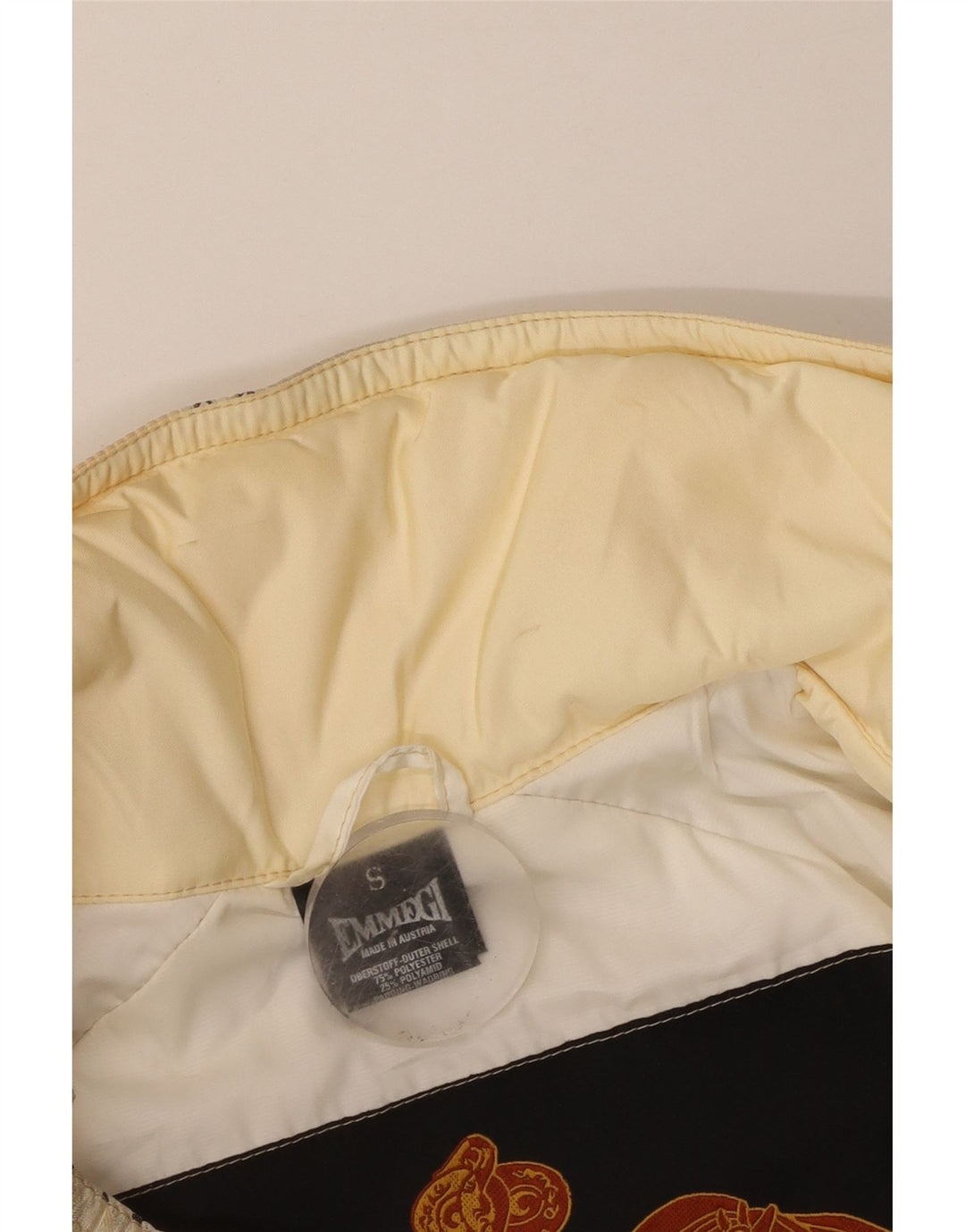 Emmegi Chaqueta acolchada holgada con capucha para hombre UK 36 Small Beige Poliéster