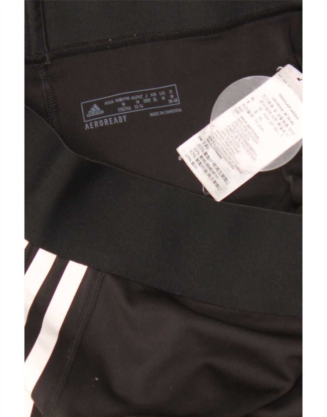 Adidas Leggings Aeroready para mujer Reino Unido 12/14 Mediano Negro Poliéster