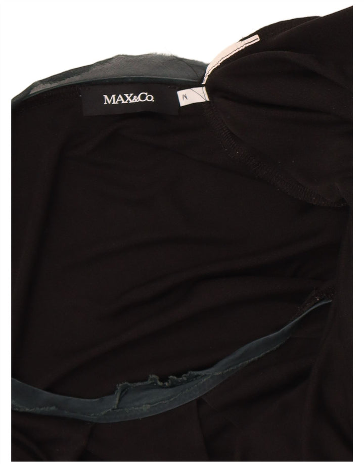 Max & Co. Top para mujer de manga larga UK 42 Mediano Negro