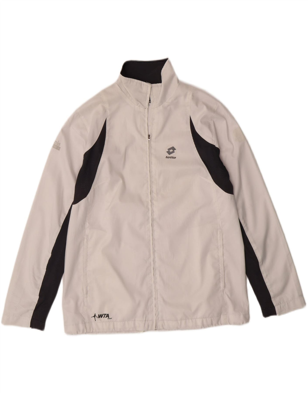 LOTTO Boys Tracksuit Top Jacket 11-12 Years Medium White Colourblock Vintage Lotto and Second-Hand Lotto from Messina Hembry 