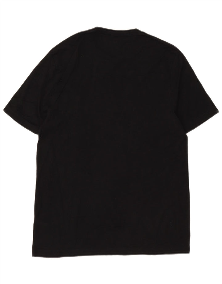 Dkny - Camiseta gráfica para hombre, talla pequeña, algodón negro