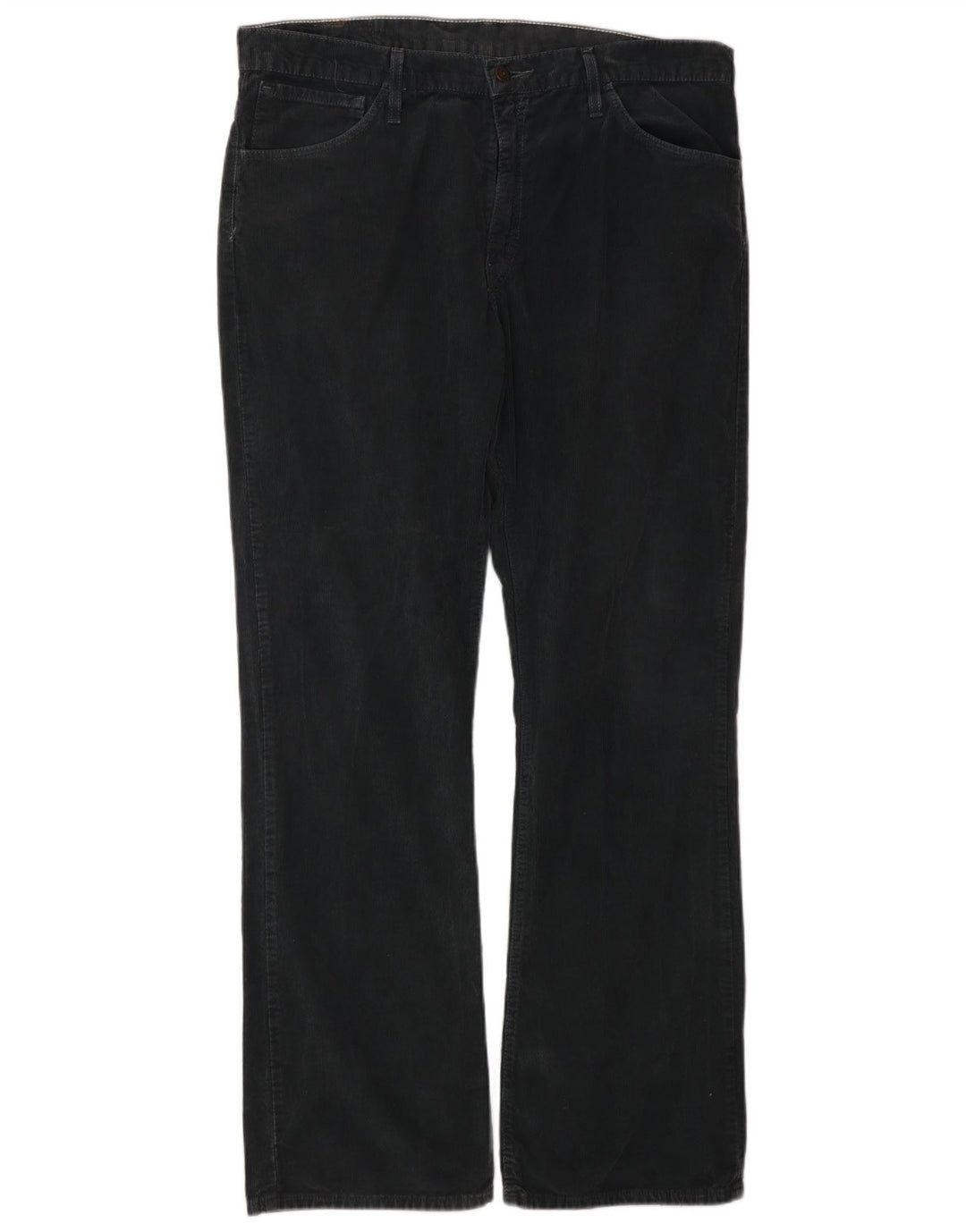 LEVI'S Mens 507 Pantalones de pana con corte de bota W36 L34 Gris Algodón Clásico