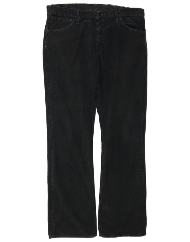 LEVI'S Mens 507 Pantalones de pana con corte de bota W36 L34 Gris Algodón Clásico