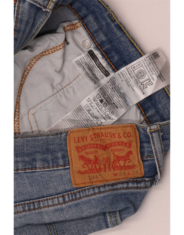 Levi's Vaqueros rectos 514 para hombre W34 L27 Algodón azul