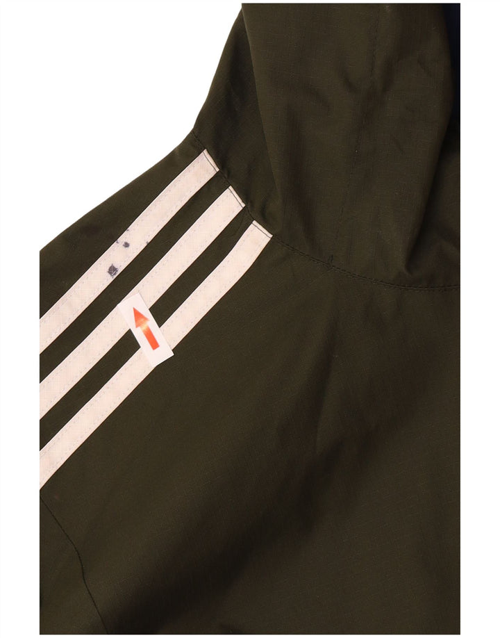 Adidas Chaqueta Bomber Reversible con Capucha para Hombre UK 36 Small Caqui Poliéster