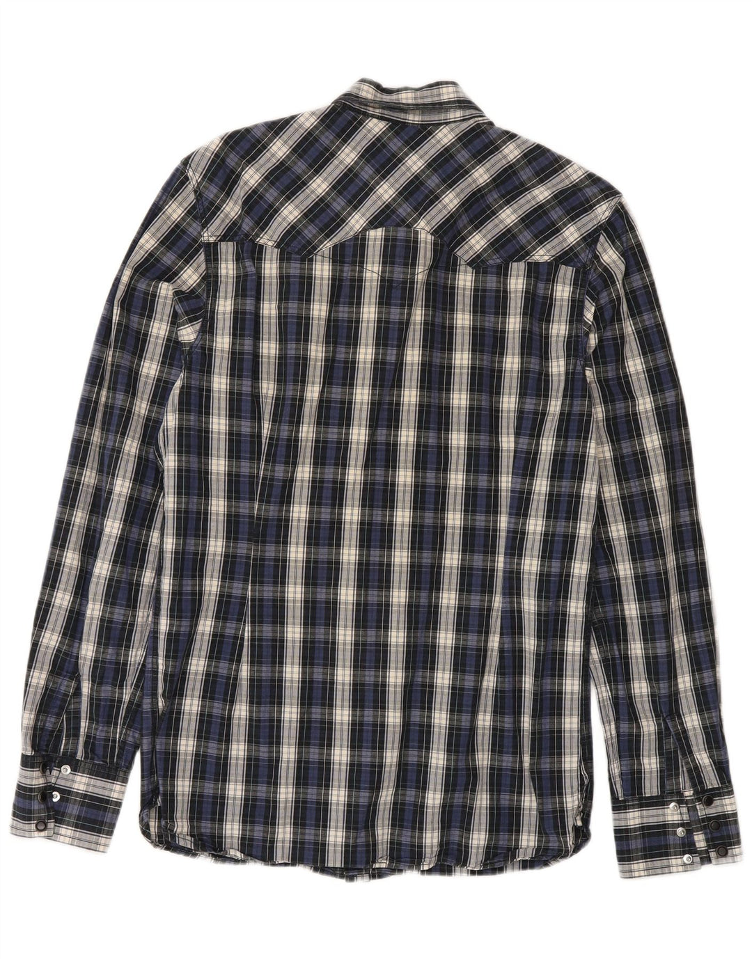 Camisa Levi's Hombre Algodón Azul Marino Mediano A Cuadros