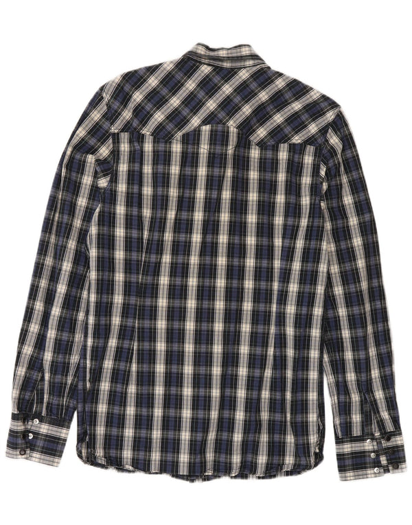 Camisa Levi's Hombre Algodón Azul Marino Mediano A Cuadros