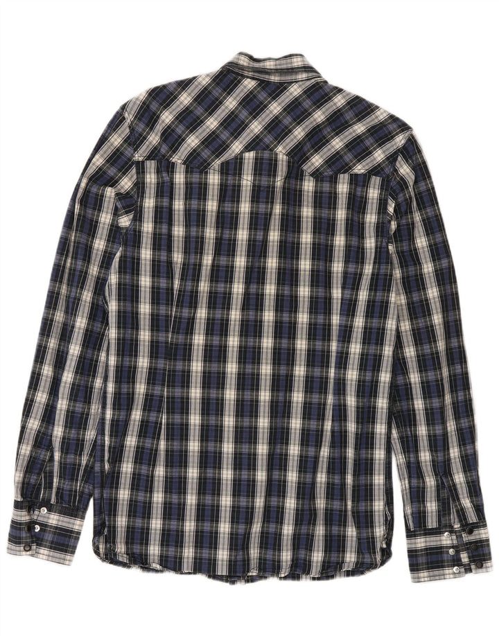 Camisa Levi's Hombre Algodón Azul Marino Mediano A Cuadros
