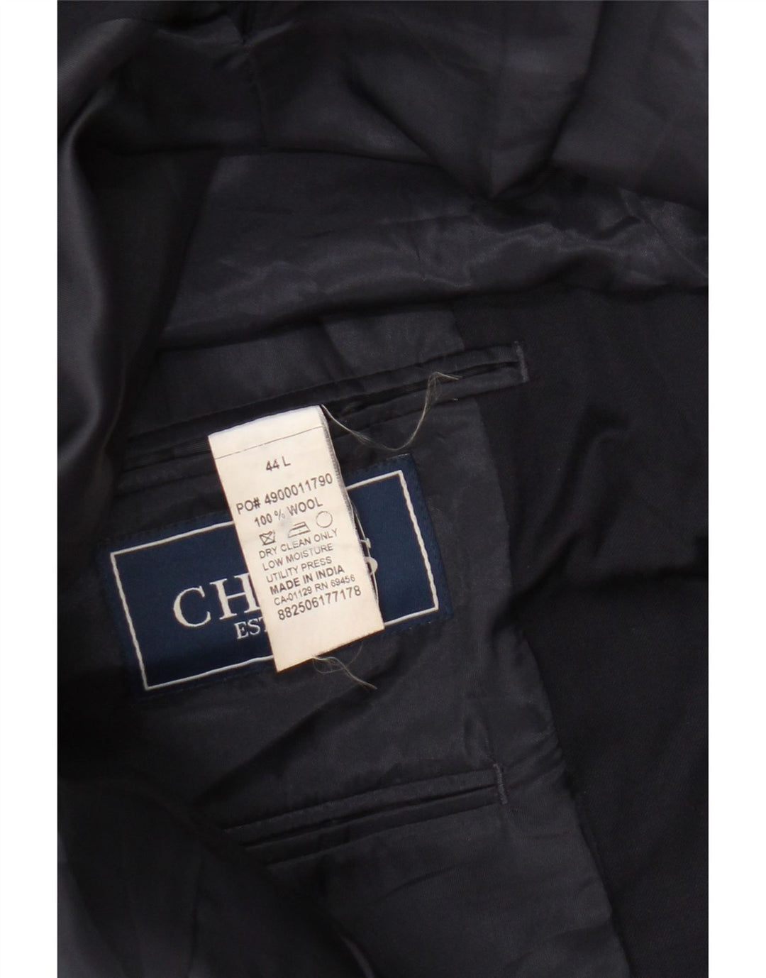 Chaps Chaqueta tipo blazer de 2 botones para hombre UK 44 2XL Lana azul marino