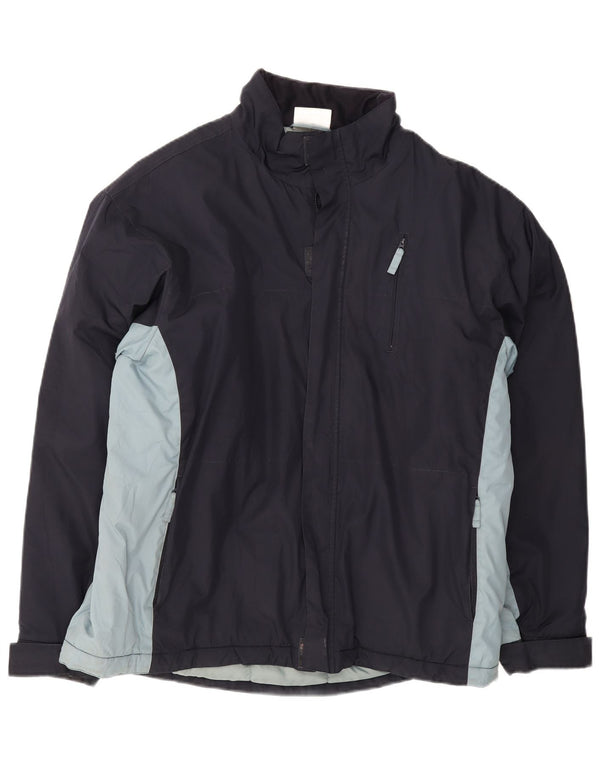 Puma Chaqueta cortavientos para hombre UK 42 XL Azul marino Colorblock Poliéster