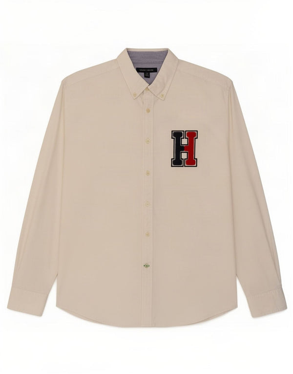 Tommy Hilfiger Camisa gráfica para hombre XL Algodón blanco
