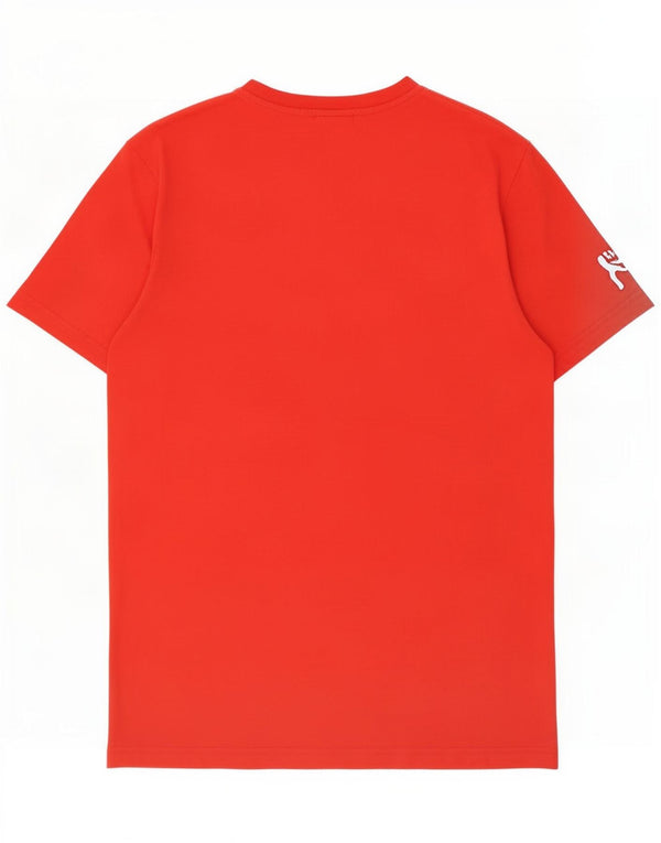 Puma Mens Arsenal Graphic Camiseta Top Pequeño Algodón Rojo