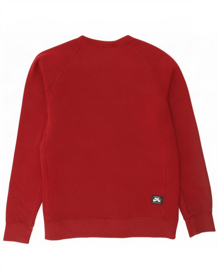 Nike Hombre Sudadera Jumper Grande Borgoña Algodón