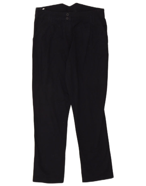 Topshop Pantalones chinos ajustados para mujer UK 10 Small W27 L27 Azul marino Algodón