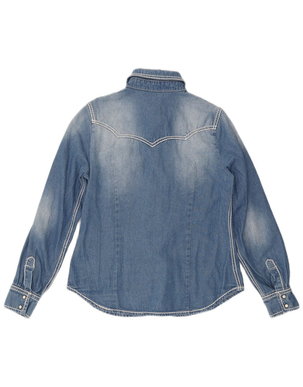 Arizona - Camisa vaquera para mujer (talla 40), algodón azul grande