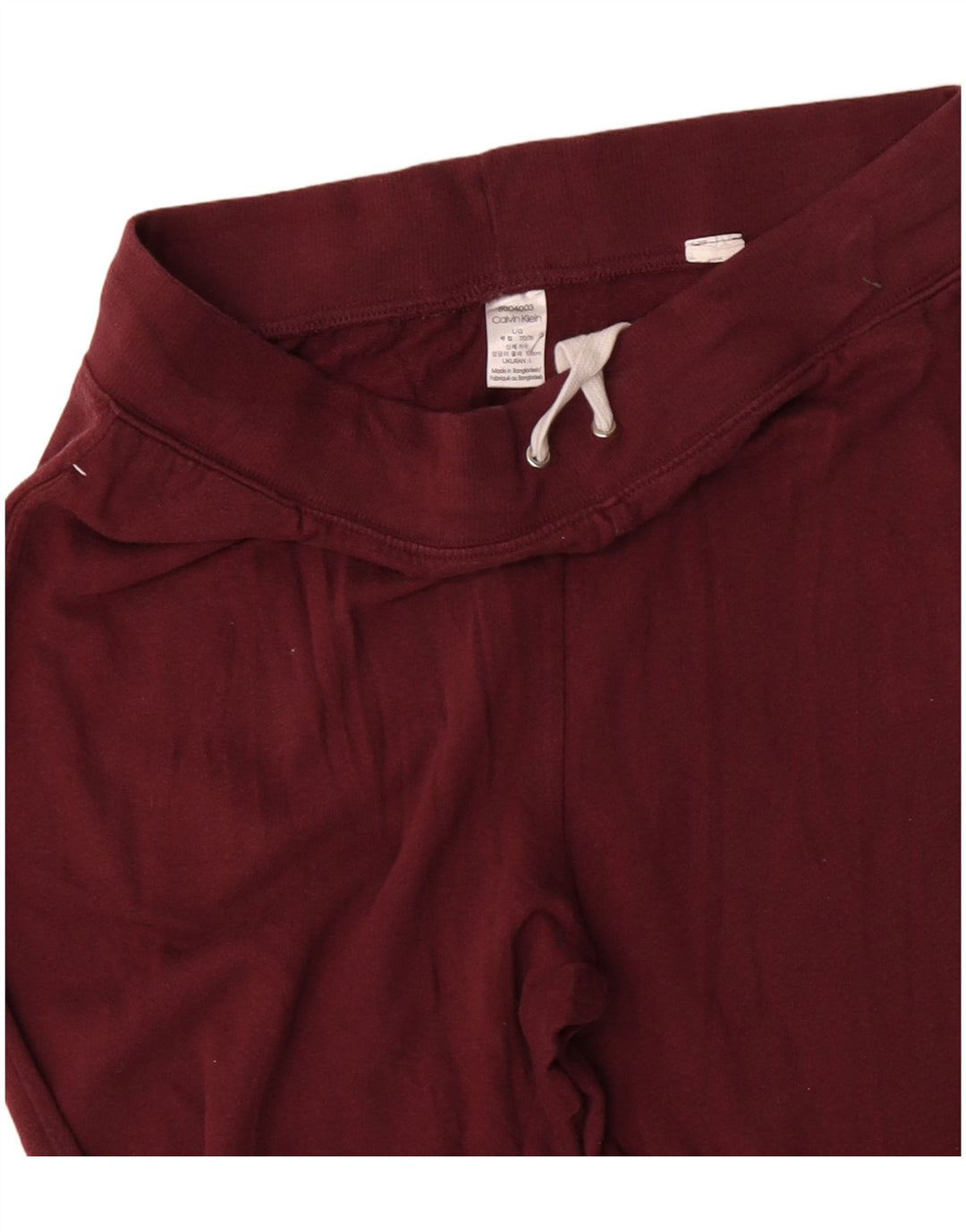 CALVIN KLEIN Pantalones de chándal con estampado gráfico para hombre Joggers Large Borgoña
