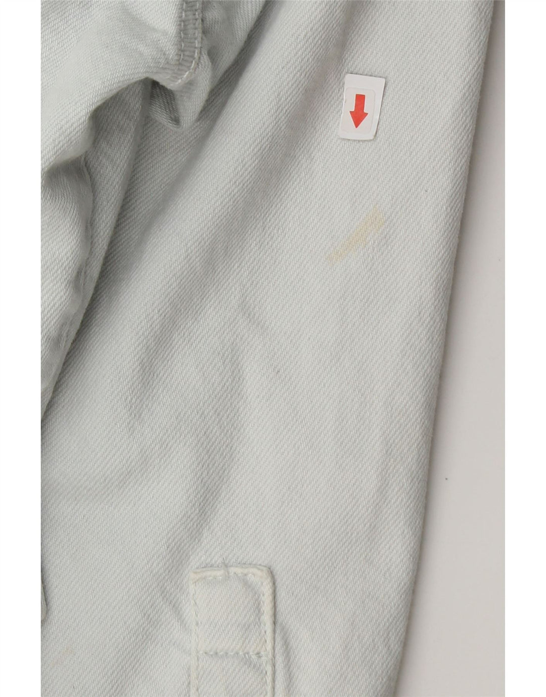 Zara Mujer Crop Camisa Vaquera Extragrande UK 44 Algodón Azul Medio