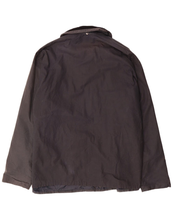 Royal Spencer Chaqueta de algodón encerado para hombre UK 46 3XL Algodón azul marino