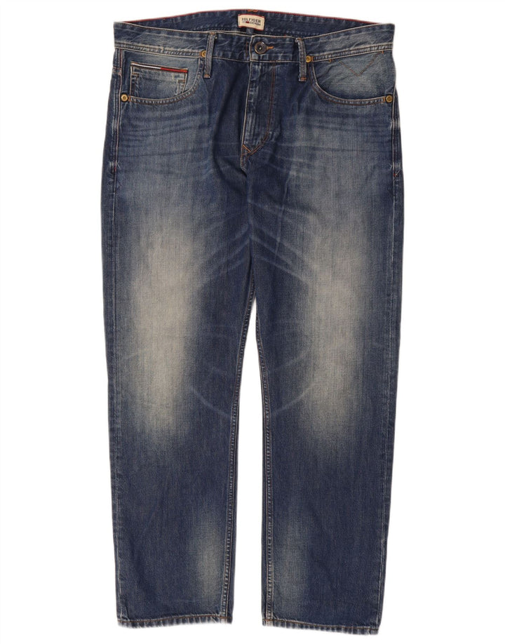 Tommy Hilfiger Vaqueros rectos para hombre W36 L30 Algodón azul