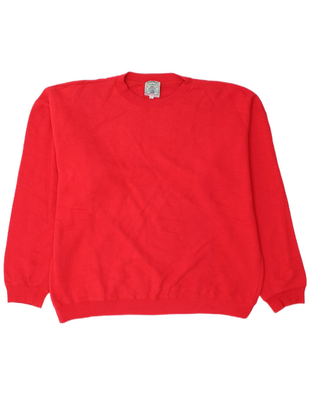 Broadway Hombre Sudadera Jumper Grande Algodón Rojo