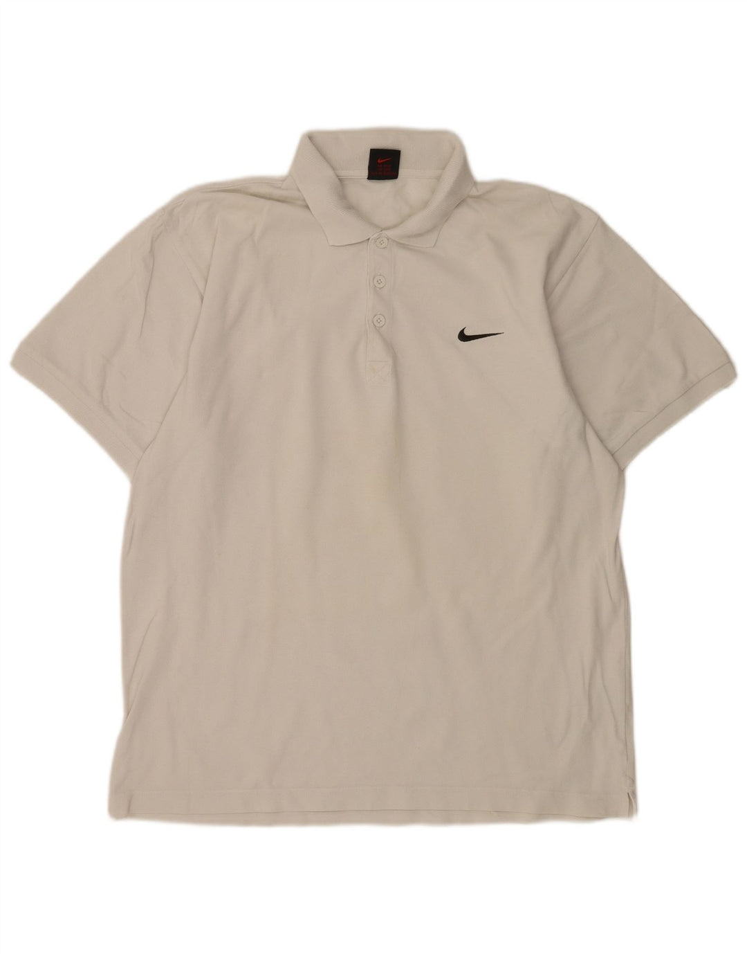 Nike Polo para hombre UK 39/41 Algodón blanco mediano