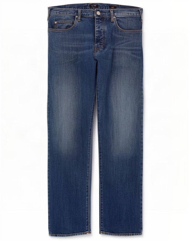 Vaqueros Armani Mujer Rectos W36 L30 Algodón Azul
