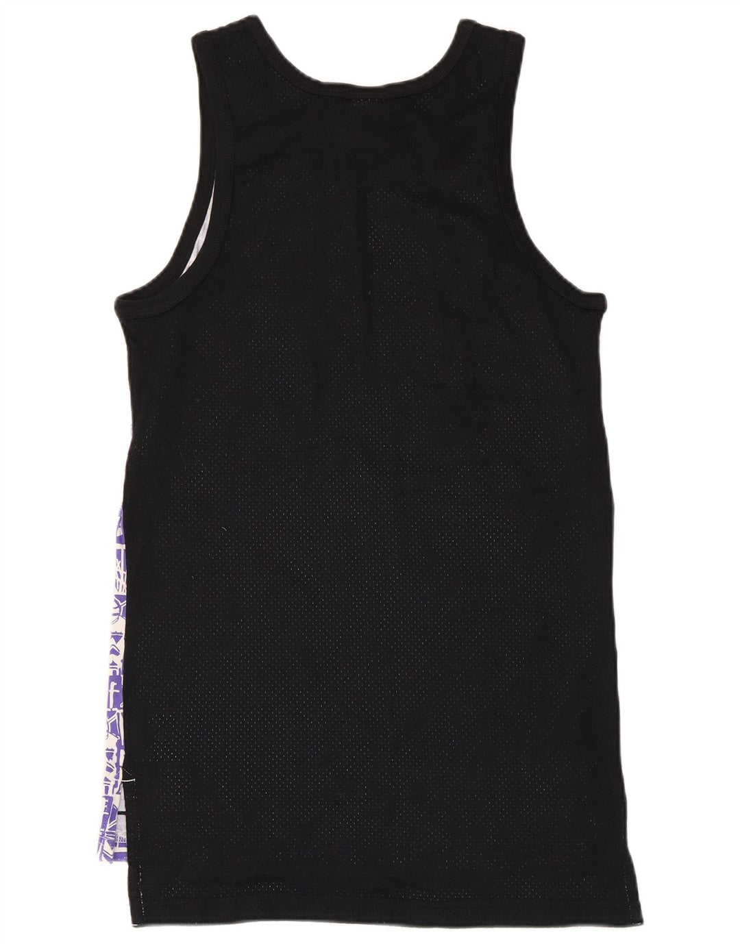 Nike Camiseta sin mangas estampada para hombre, talla pequeña, algodón geométrico multicolor