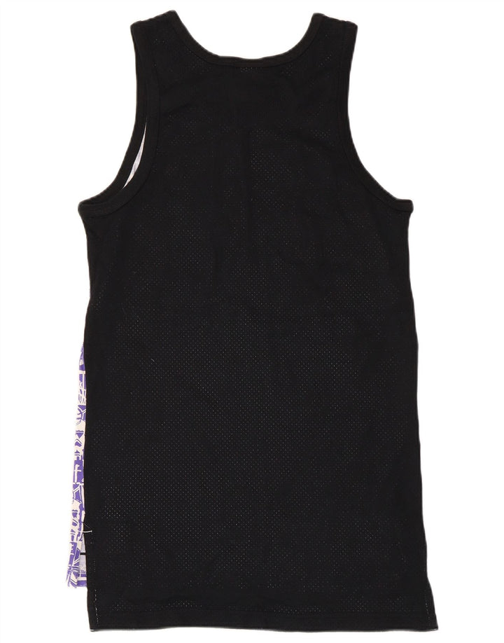 Nike Camiseta sin mangas estampada para hombre, talla pequeña, algodón geométrico multicolor