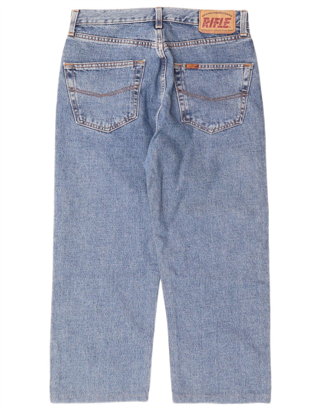 RIFLE Vaqueros Capri para Hombre W32 L22 Algodón Azul