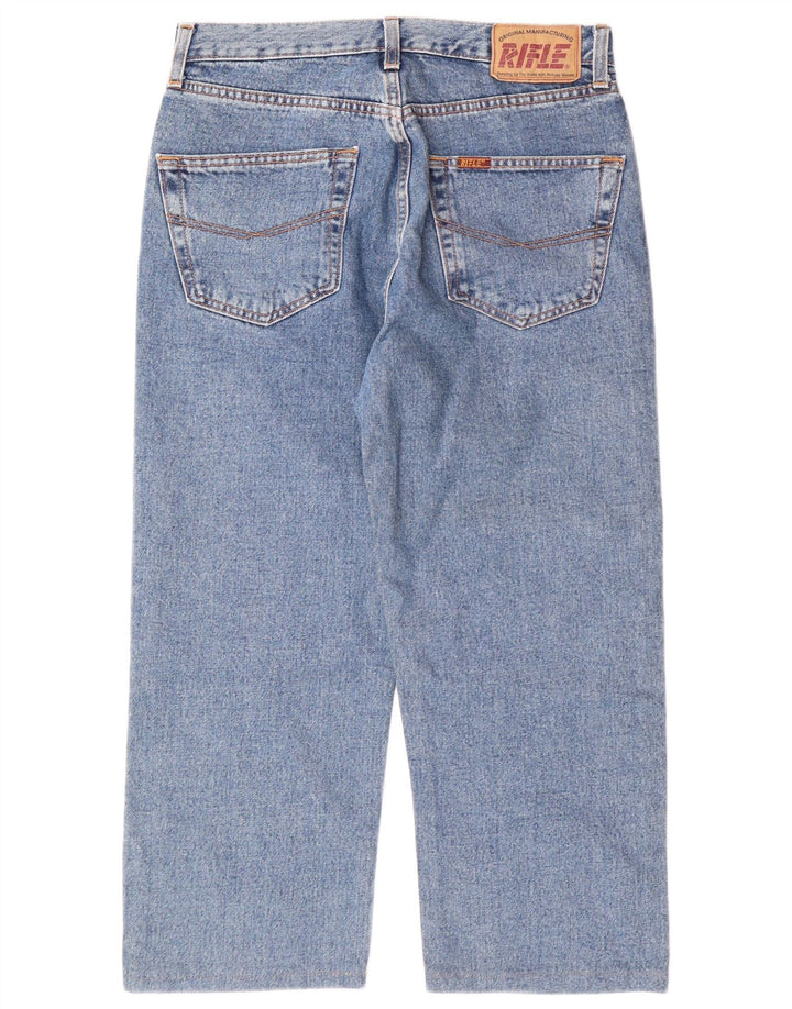 RIFLE Vaqueros Capri para Hombre W32 L22 Algodón Azul