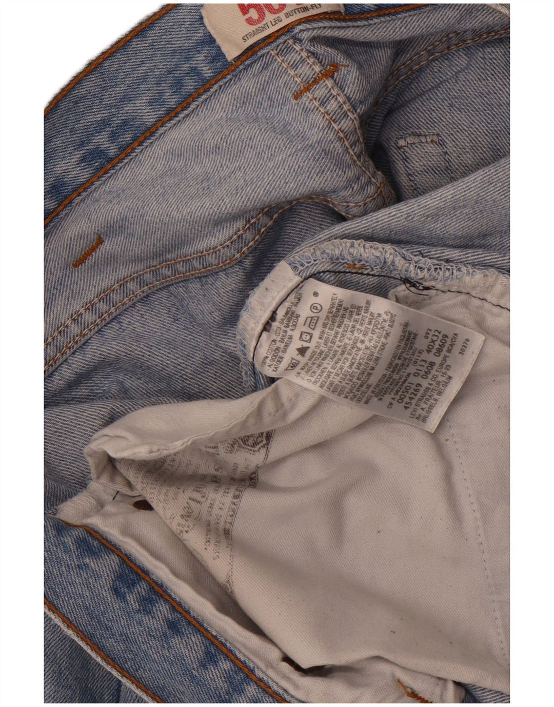 Levi's Hombre 501 Vaqueros Rectos W40 L26 Algodón Azul