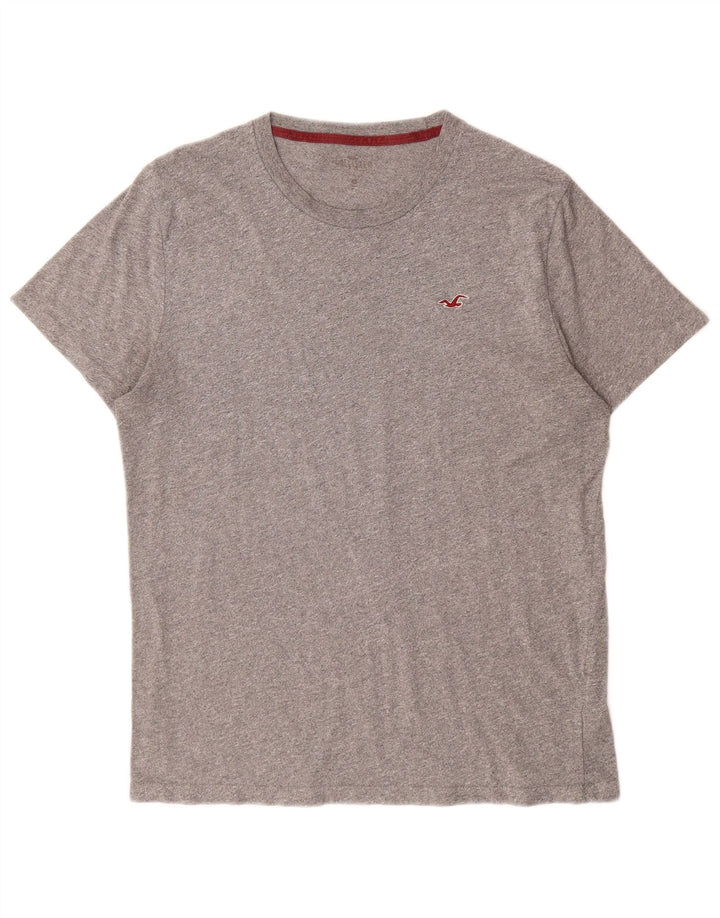 HOLLISTER Camiseta Hombre Top Gris Medio Algodón