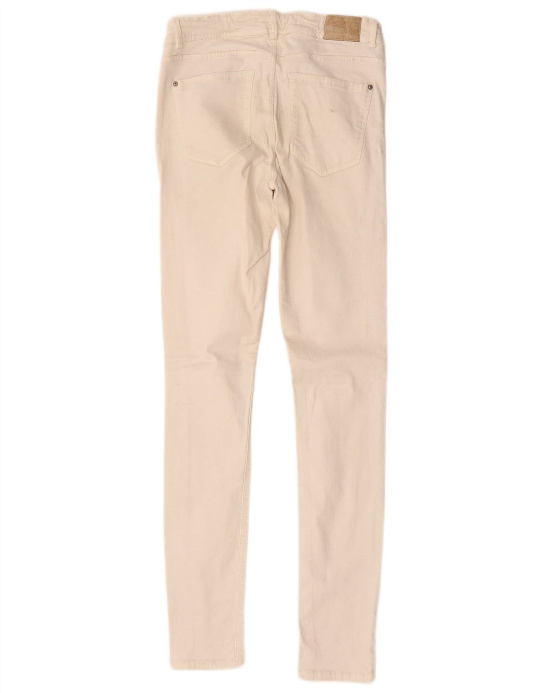 Zara Vaqueros Pitillo Mujer W28 L31 Beige