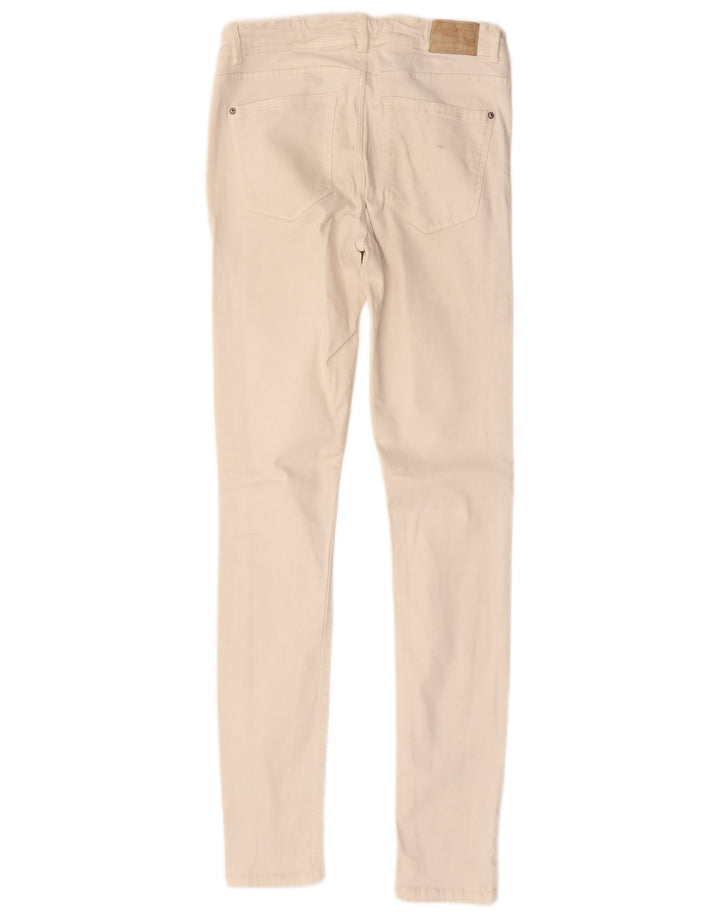 Zara Vaqueros Pitillo Mujer W28 L31 Beige