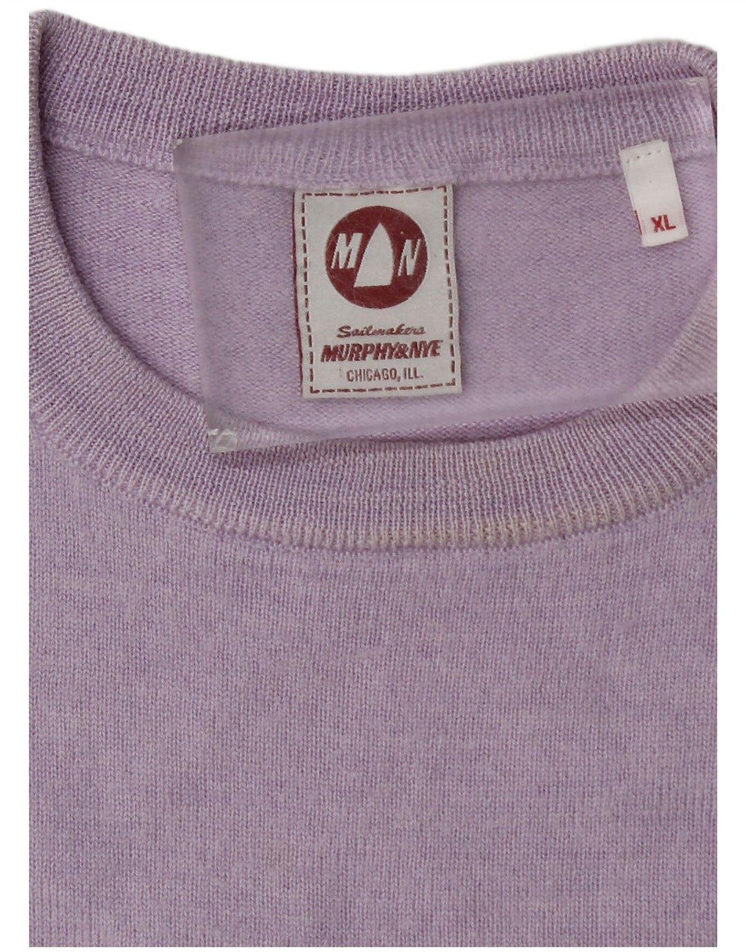 Murphy & Nye Suéter tipo jersey con cuello redondo para hombre Sailmakers XL Púrpura