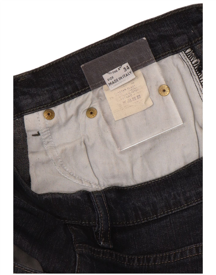 Vaqueros Acampanados Diesel Mujer W34 L32 Algodón Azul Marino