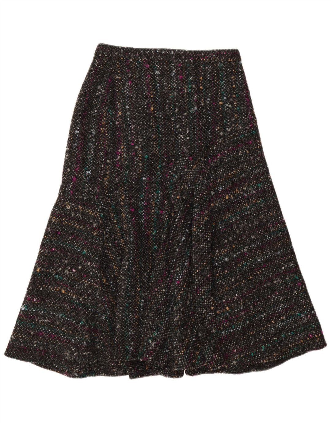 Vintage mujer 2 piezas falda conjunto EU 40 mediano W28 gris moteado