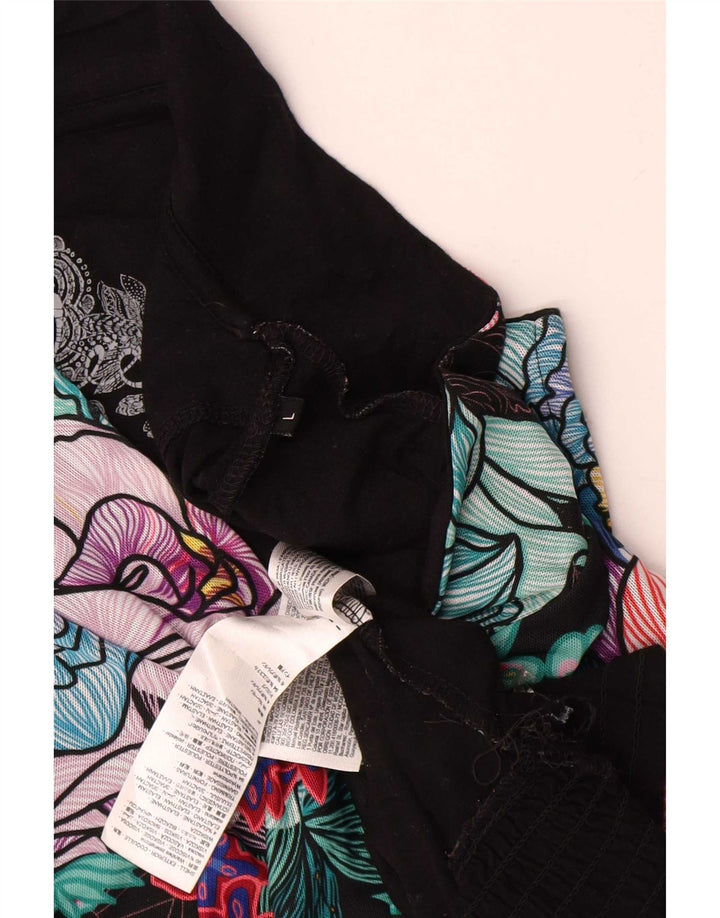 Desigual Blusa para mujer Top UK 46 Grande Viscosa floral multicolor