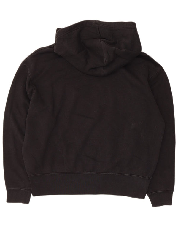 Nike Jersey con capucha extragrande para mujer UK 6 XS Algodón negro