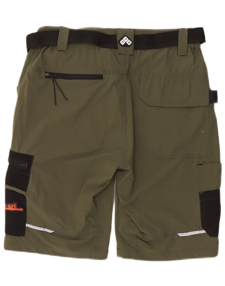 Pantalones cortos cargo gráficos vintage para hombre grandes W34 color caqui
