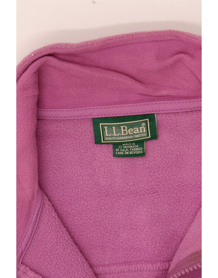 L.L.BEAN Womens Fleece Jacket UK 14 Medium Pink Polyester Vintage L.L.Bean and Second-Hand L.L.Bean from Messina Hembry 