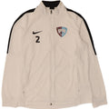 Nike Hombre Dri Fit Graphic Chándal Top Chaqueta Grande Blanco Colorblock