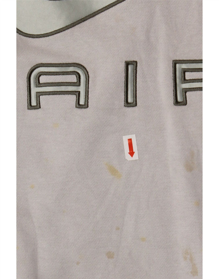 Nike - Sudadera gráfica para mujer, talla 40, algodón gris medio