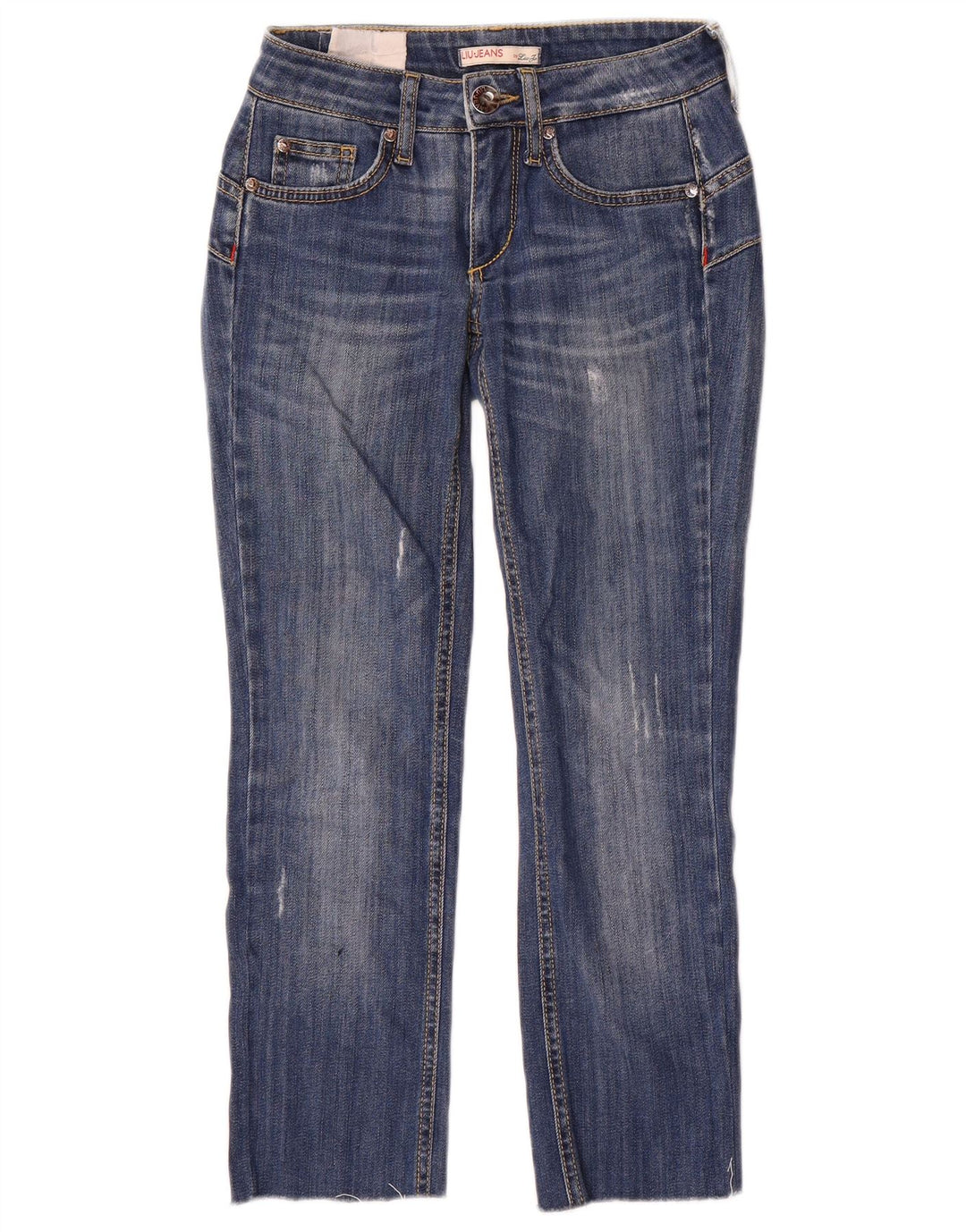 Vaqueros Cortos Desgastados Mujer Liu Jo W24 L24 Azul