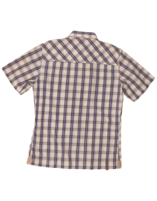 Berghaus Hombre Manga Corta Camisa De Manga Corta Large Blue Checks