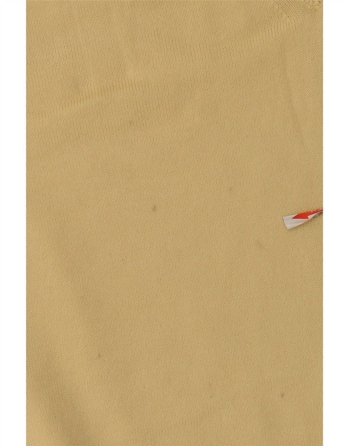 Supermaglia Jersey Con Cuello En V De Lana Amarillo Medio Hombre
