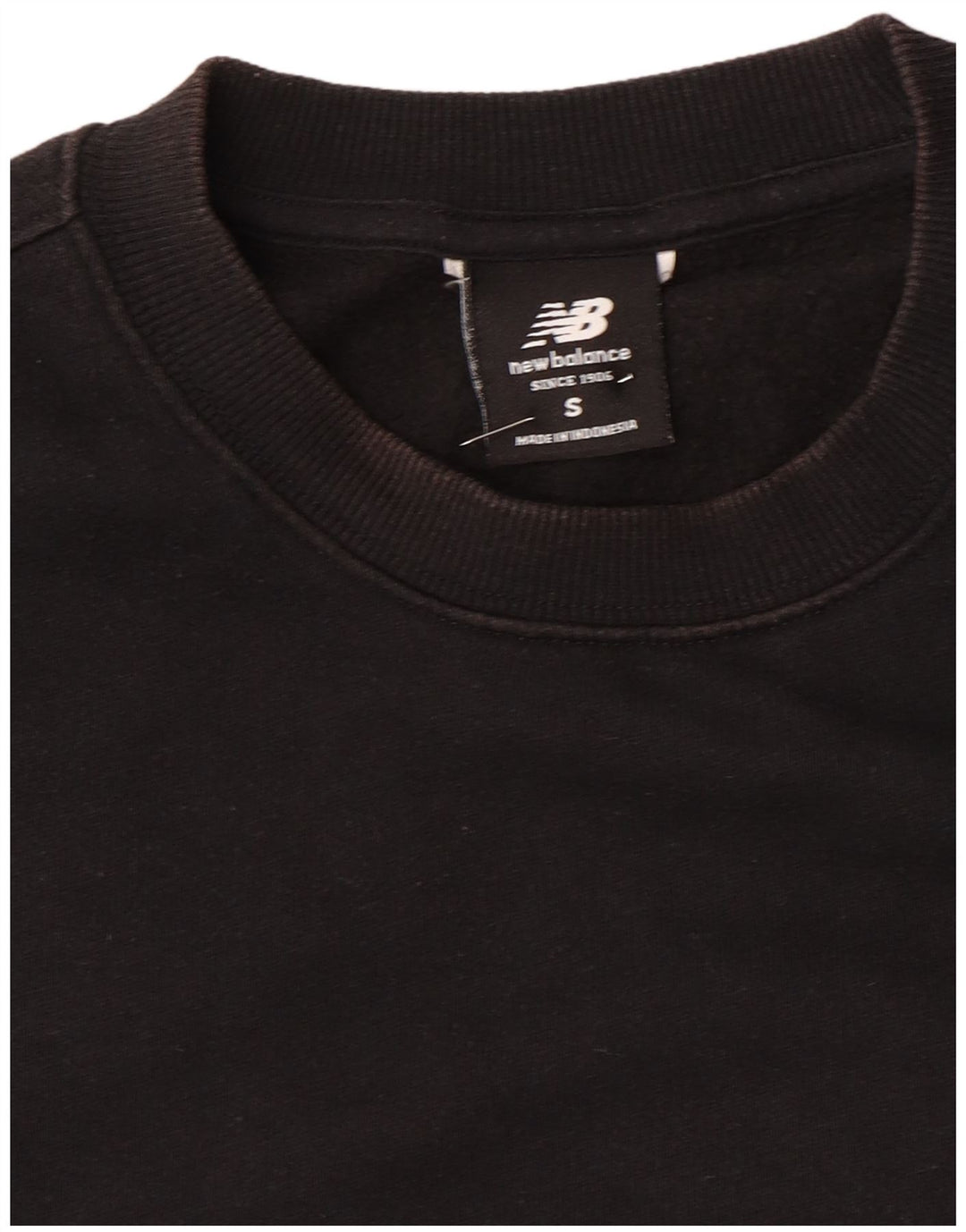 New Balance Hombre Sudadera Jumper Small Negro