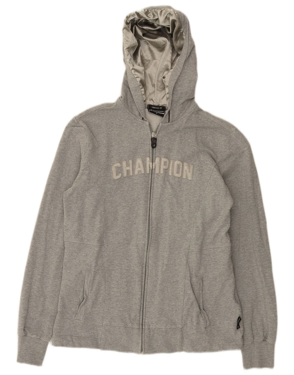 Champion Heritage Graphic Zip Sudadera con capucha para mujer UK 40 XL Gris