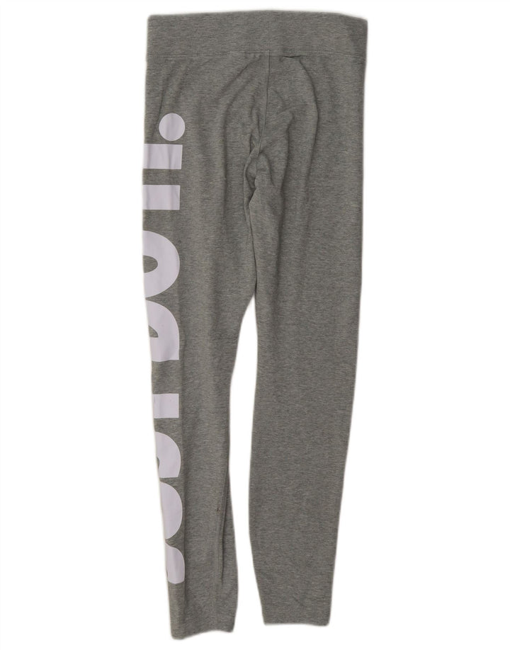 Nike Leggings gráficos para mujer UK 10 Small Gris Algodón