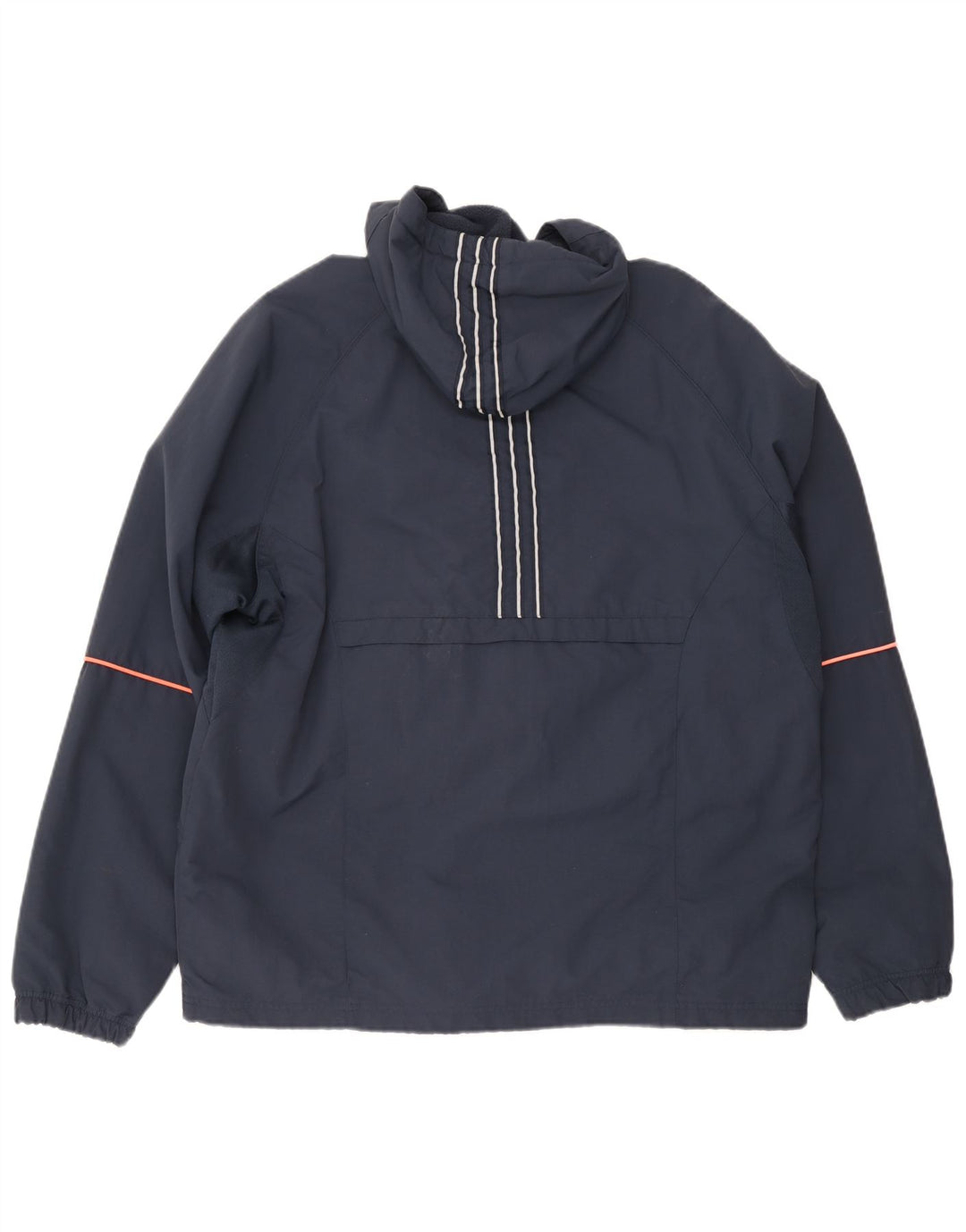 Adidas Chaqueta Anorak con capucha para hombre Reino Unido 42/44 Grande Azul marino Poliéster